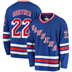 Mike Gartner New York Rangers Fanatics Premier Breakaway Retired Player Jersey - Blue - NHL 4193513