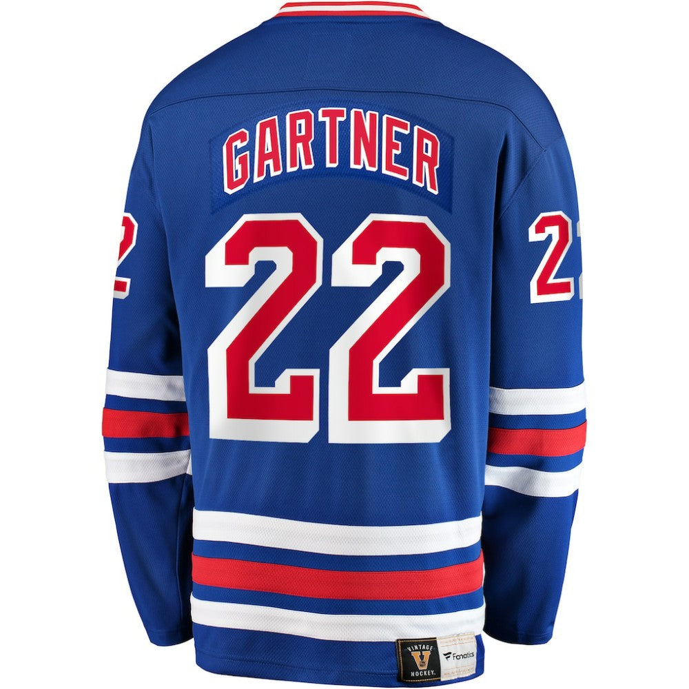 Mike Gartner New York Rangers Fanatics Premier Breakaway Retired Player Jersey - Blue - NHL 4193513