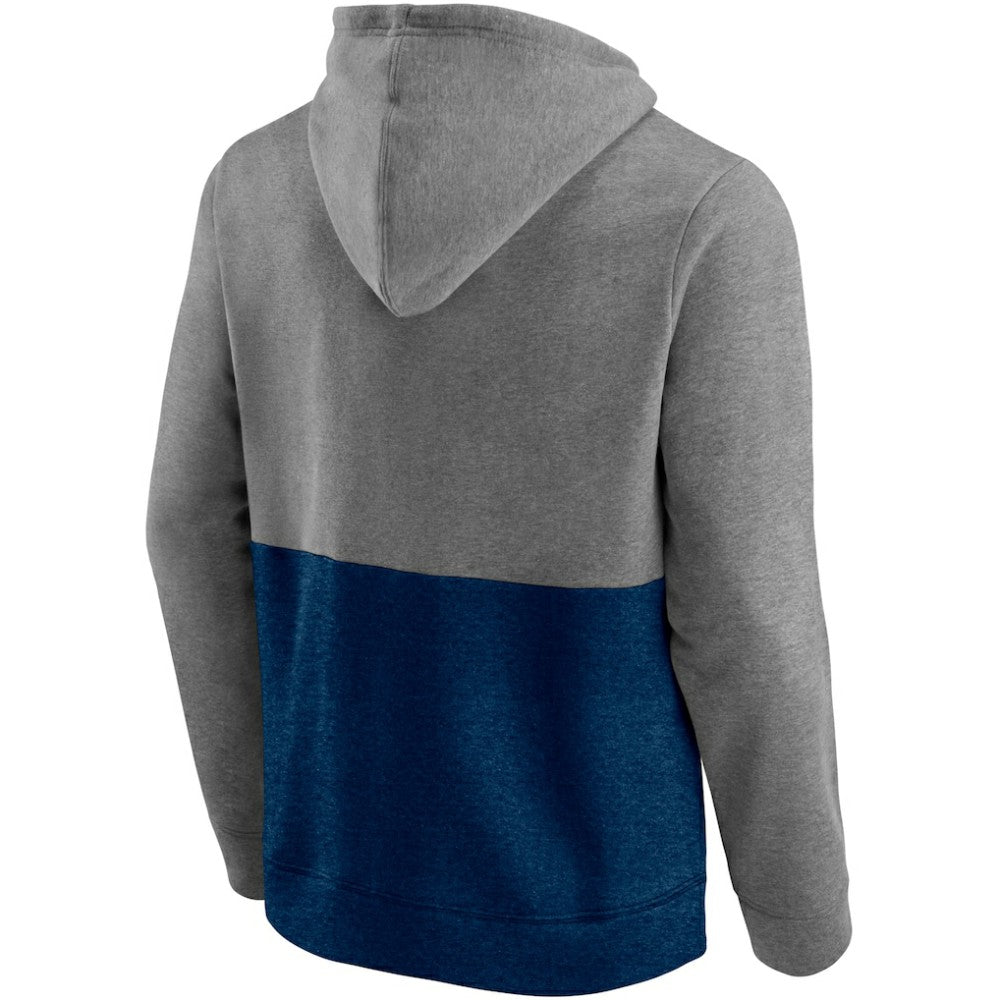 Seattle Kraken Fanatics Block Party Classic Arch Signature Pullover Hoodie - Heathered Gray/Deep Sea Blue - NHL 4193812