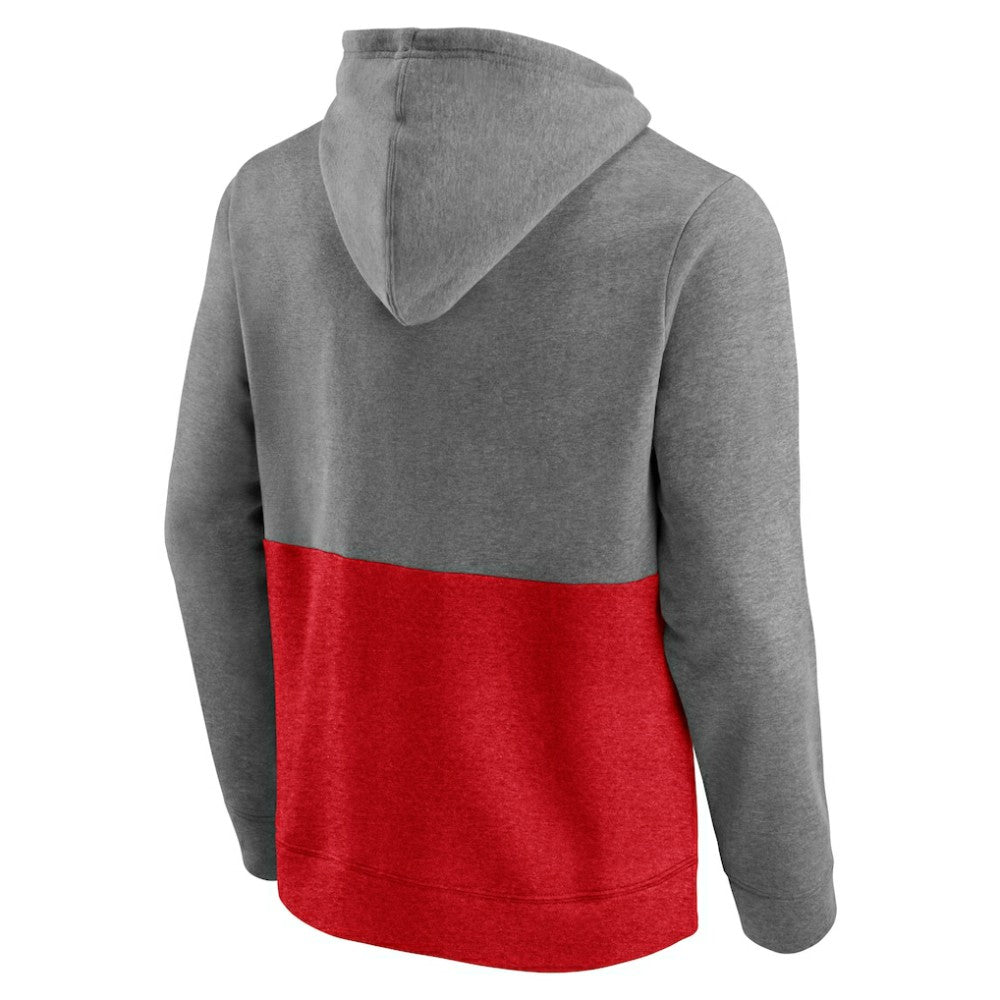 Washington Capitals Fanatics Block Party Classic Arch Signature Pullover Hoodie - Heathered Gray/Red - NHL 4193814
