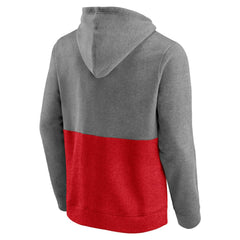 Washington Capitals Fanatics Block Party Classic Arch Signature Pullover Hoodie - Heathered Gray/Red - NHL 4193814