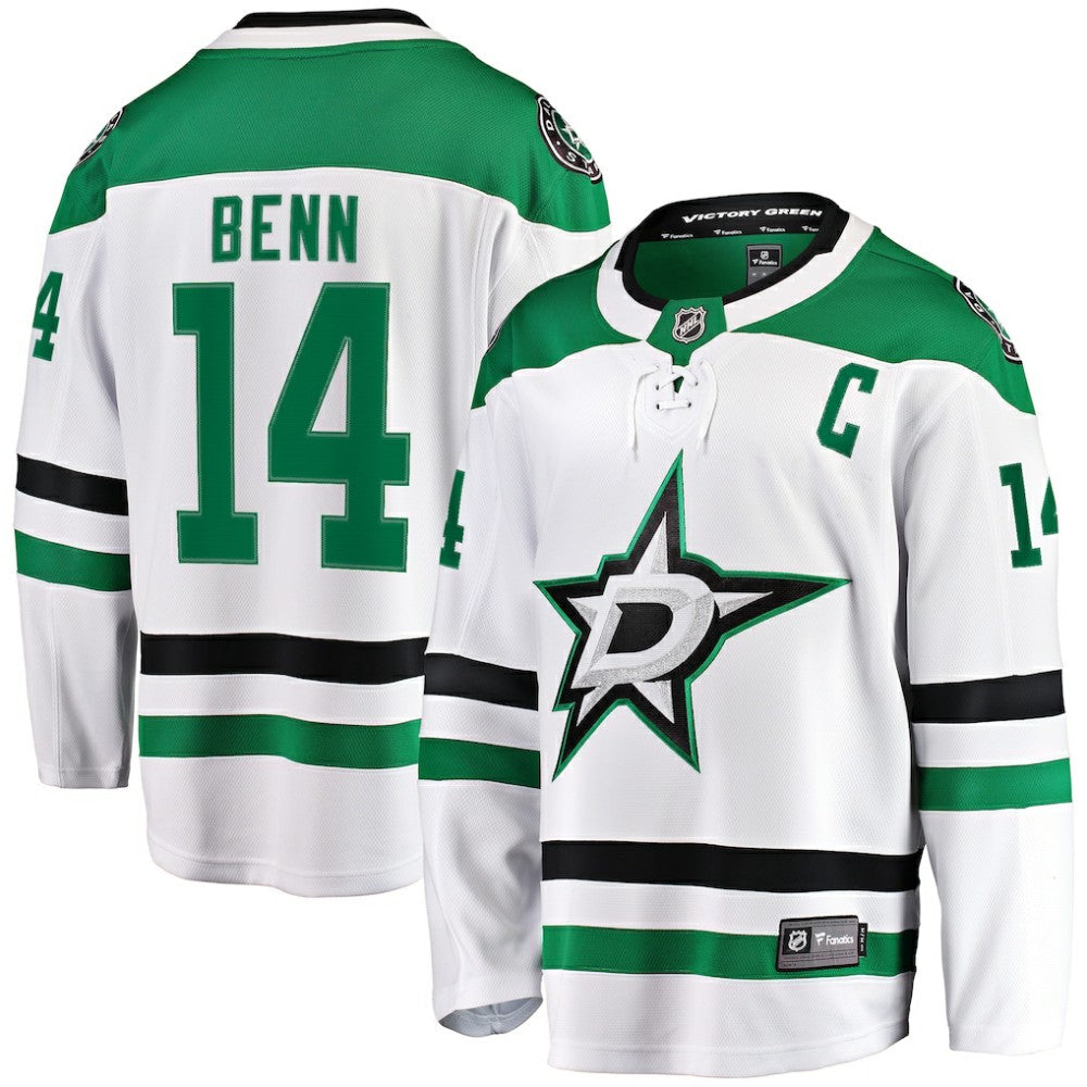 Jamie Benn Dallas Stars Fanatics Breakaway Jersey - White - NHL 4194216
