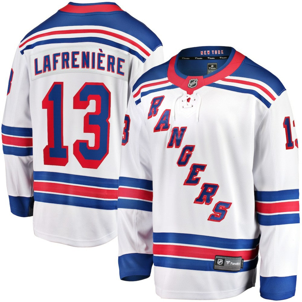 Alexis Lafreniere New York Rangers Fanatics Breakaway Jersey - White - NHL 4194260