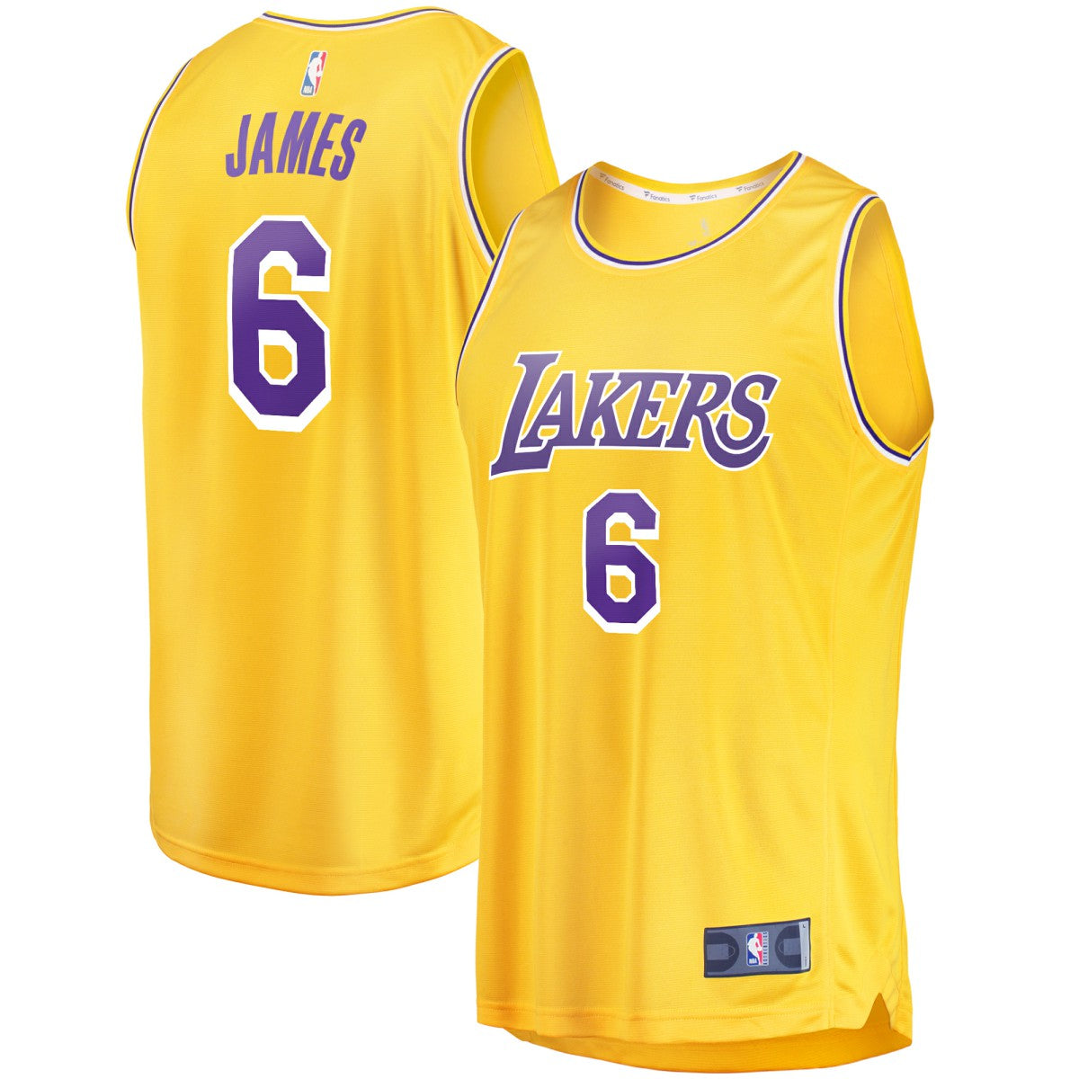 LeBron James Los Angeles Lakers #6 Fast Break Replica Player Jersey Gold Icon Edition | Fanatics Lifestyle