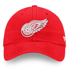 Detroit Red Wings Fanatics Core Primary Logo Adjustable Hat - Red - NHL 4197534