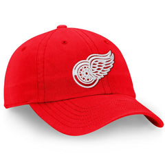 Detroit Red Wings Fanatics Core Primary Logo Adjustable Hat - Red - NHL 4197534