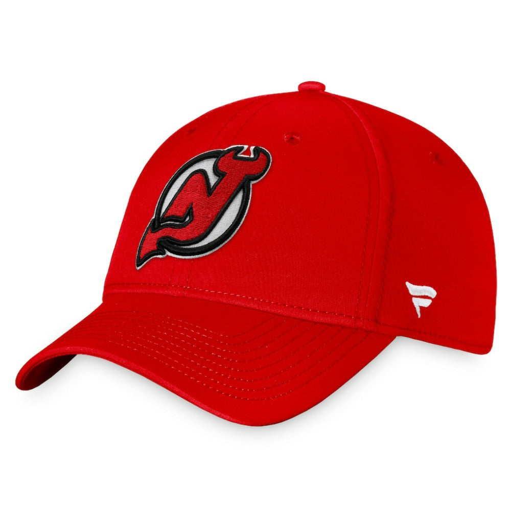 New Jersey Devils Fanatics Core Primary Logo Flex Hat - Red - NHL 4197818