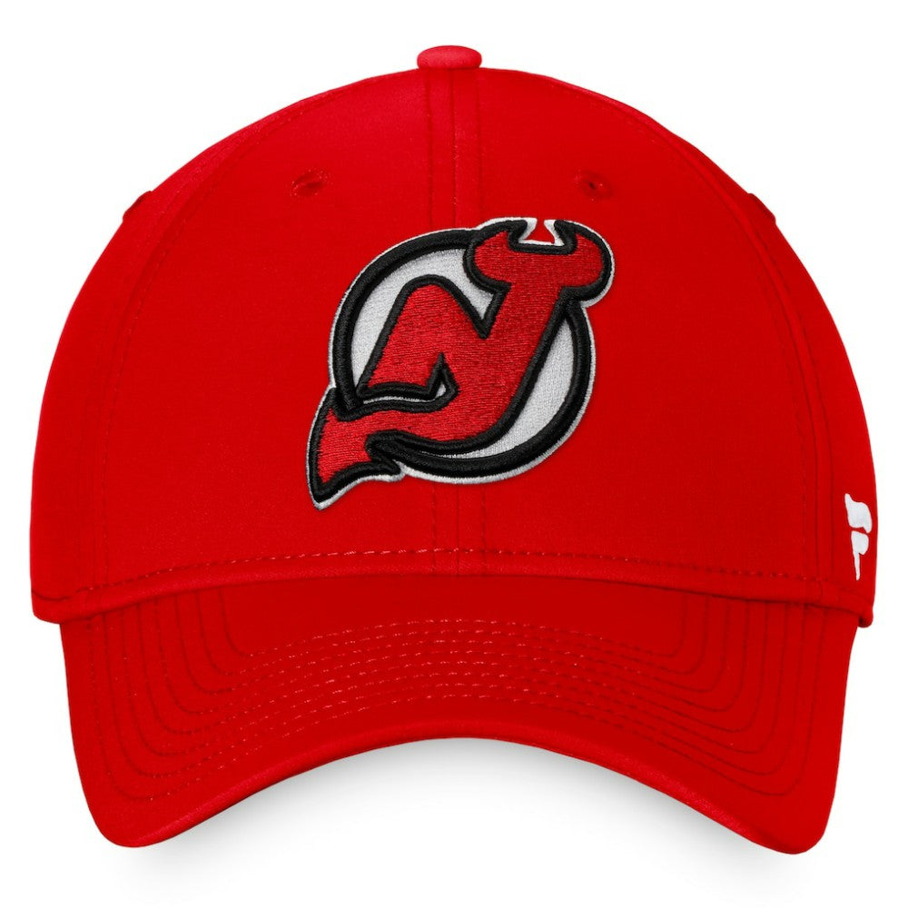 New Jersey Devils Fanatics Core Primary Logo Flex Hat - Red - NHL 4197818