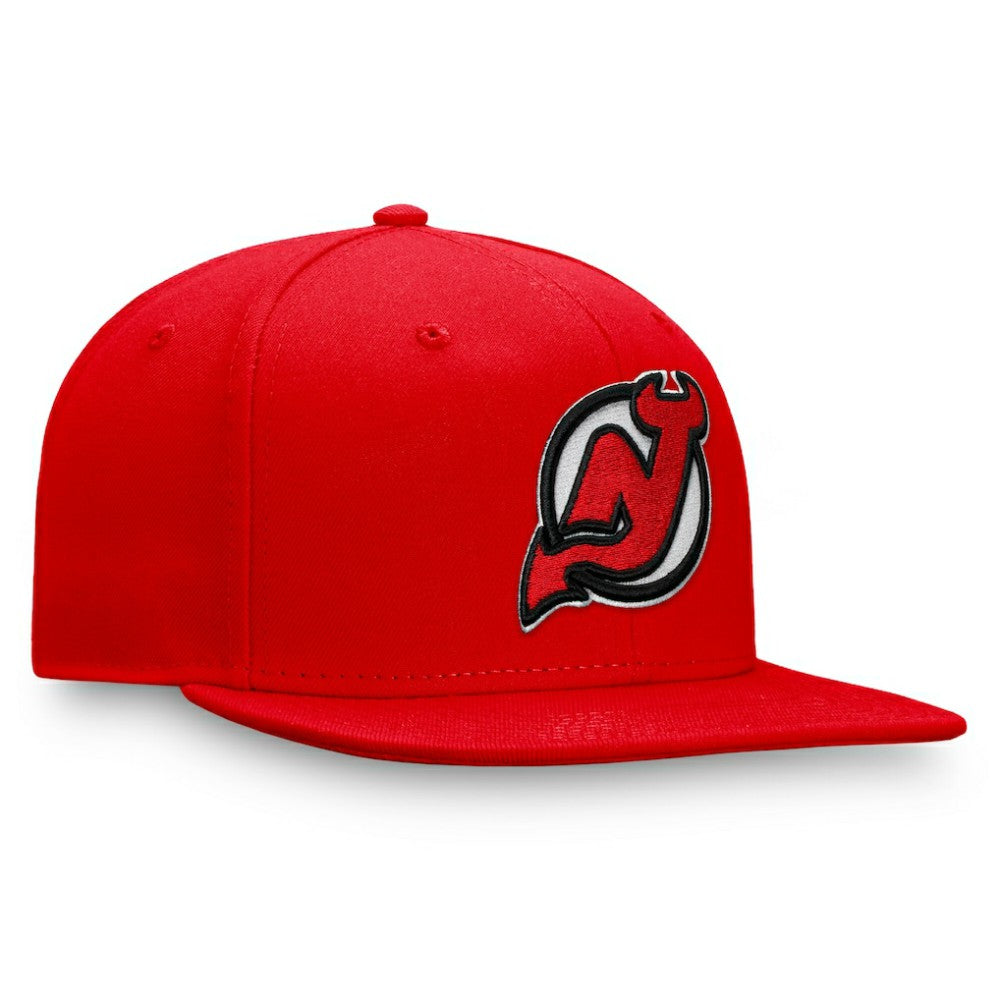 New Jersey Devils Fanatics Primary Logo Snapback Hat - Red - NHL 4197923