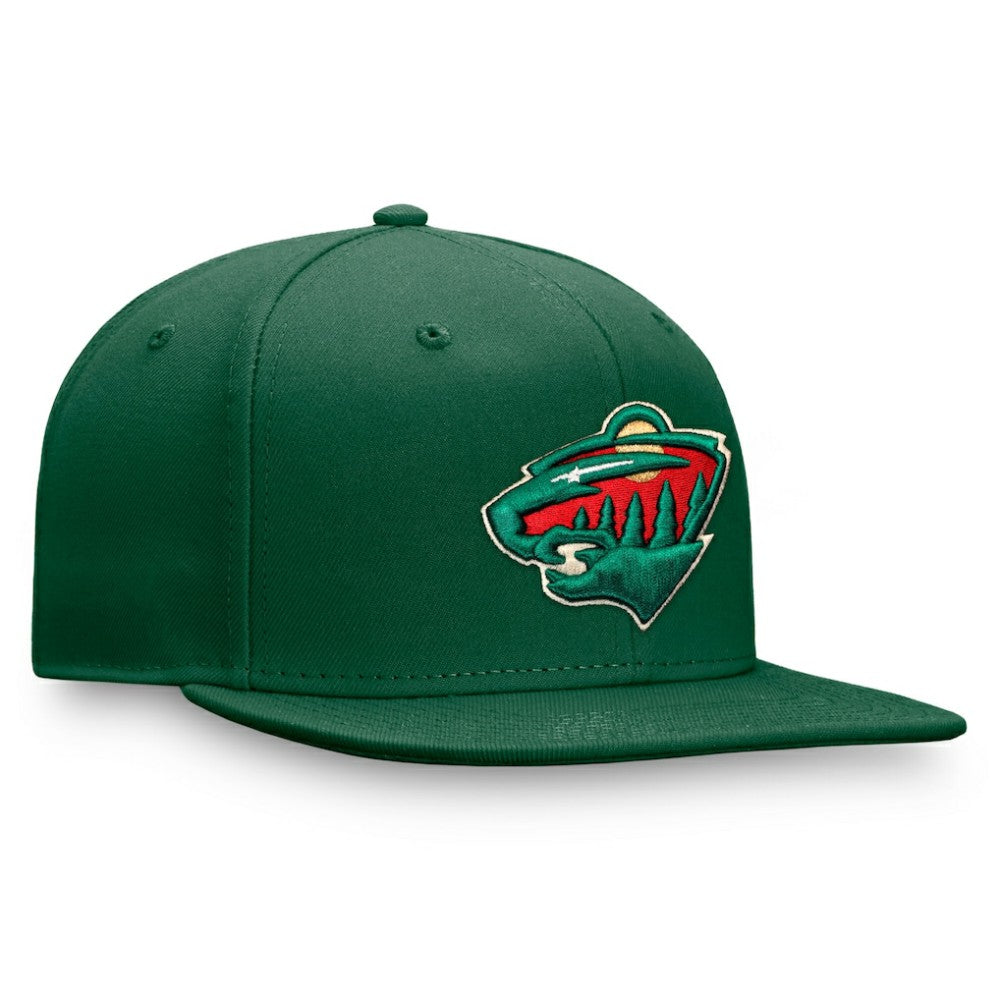 Minnesota Wild Fanatics Primary Logo Snapback Hat - Green - NHL 4197926