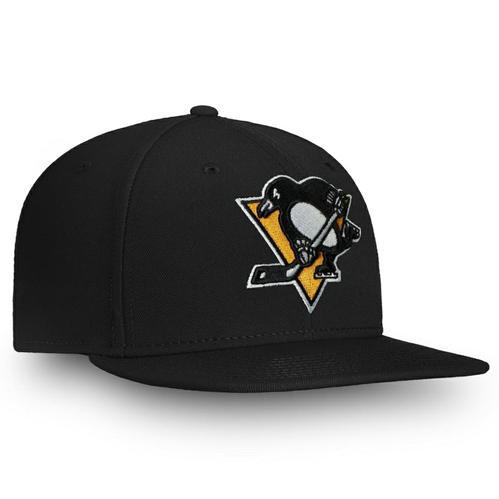Pittsburgh Penguins Fanatics Primary Logo Snapback Hat - Black - NHL 4197952