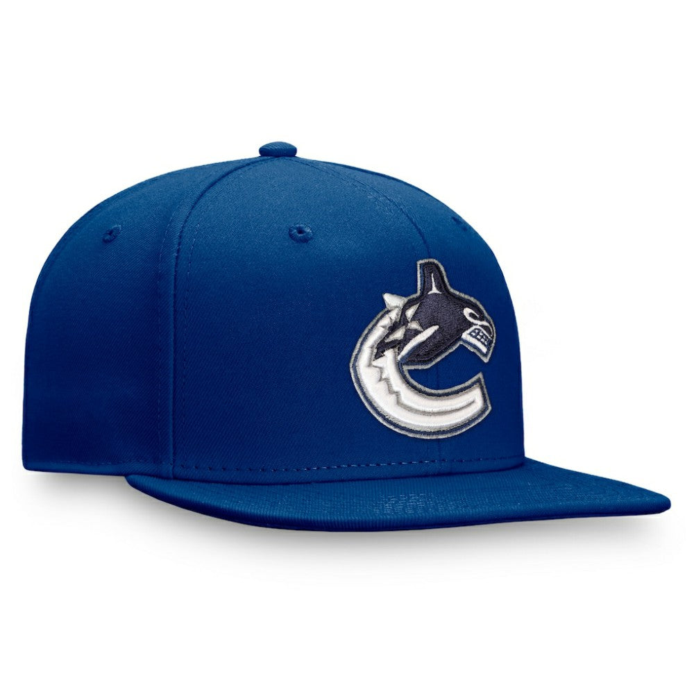 Vancouver Canucks Fanatics Primary Logo Snapback Hat - Blue - NHL 4198012