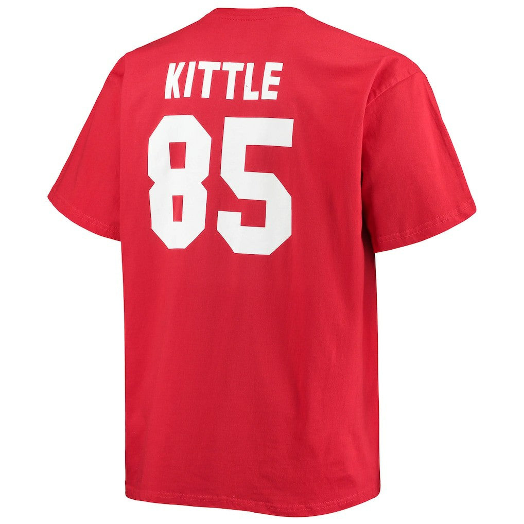 Fanatics George Kittle San Francisco 49ers Big & Tall Player Name & Number T-Shirt Scarlet