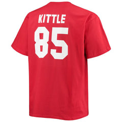 Fanatics George Kittle San Francisco 49ers Big & Tall Player Name & Number T-Shirt Scarlet