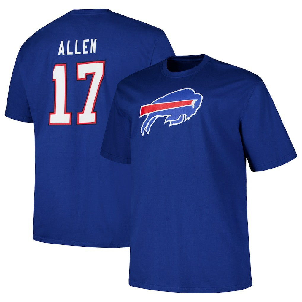 Fanatics Josh Allen Buffalo Bills Big & Tall Player Name & Number T-Shirt Royal