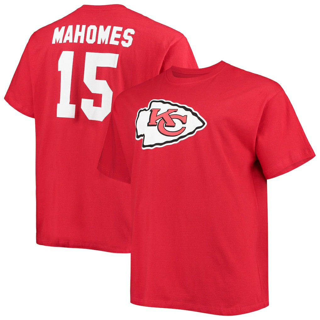 Fanatics Patrick Mahomes Kansas City Chiefs Big & Tall Player Name & Number T-Shirt Red