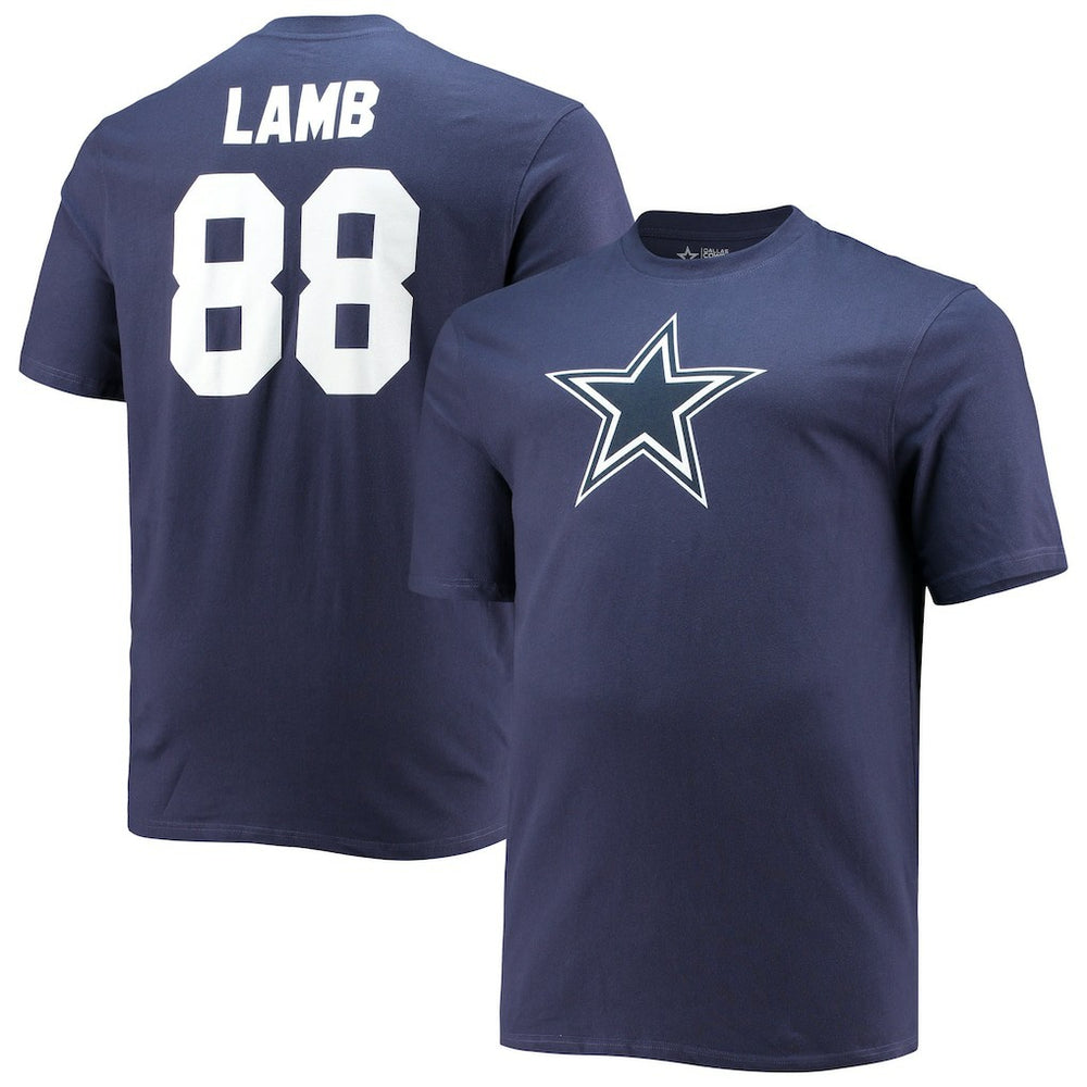 Fanatics CeeDee Lamb Dallas Cowboys Big & Tall Player Name & Number T-Shirt Navy