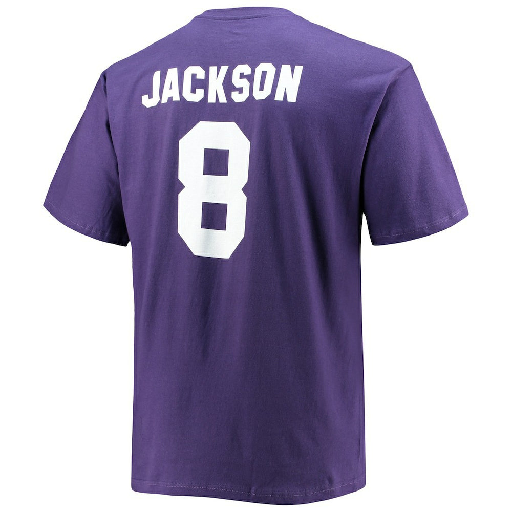 Fanatics Lamar Jackson Baltimore Ravens Big & Tall Player Name & Number T-Shirt Purple