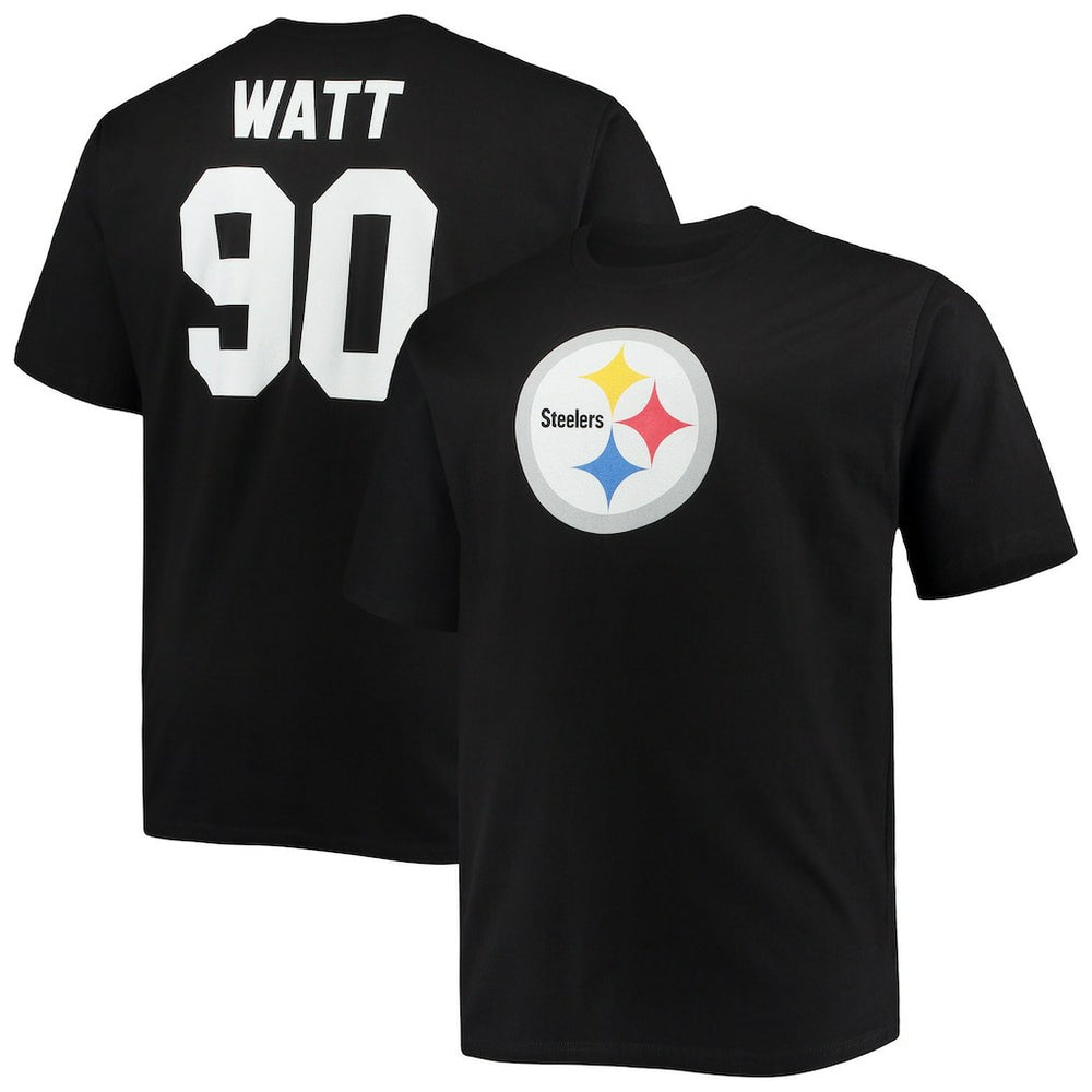 Fanatics T.J. Watt Pittsburgh Steelers Big & Tall Player Name & Number T-Shirt Black
