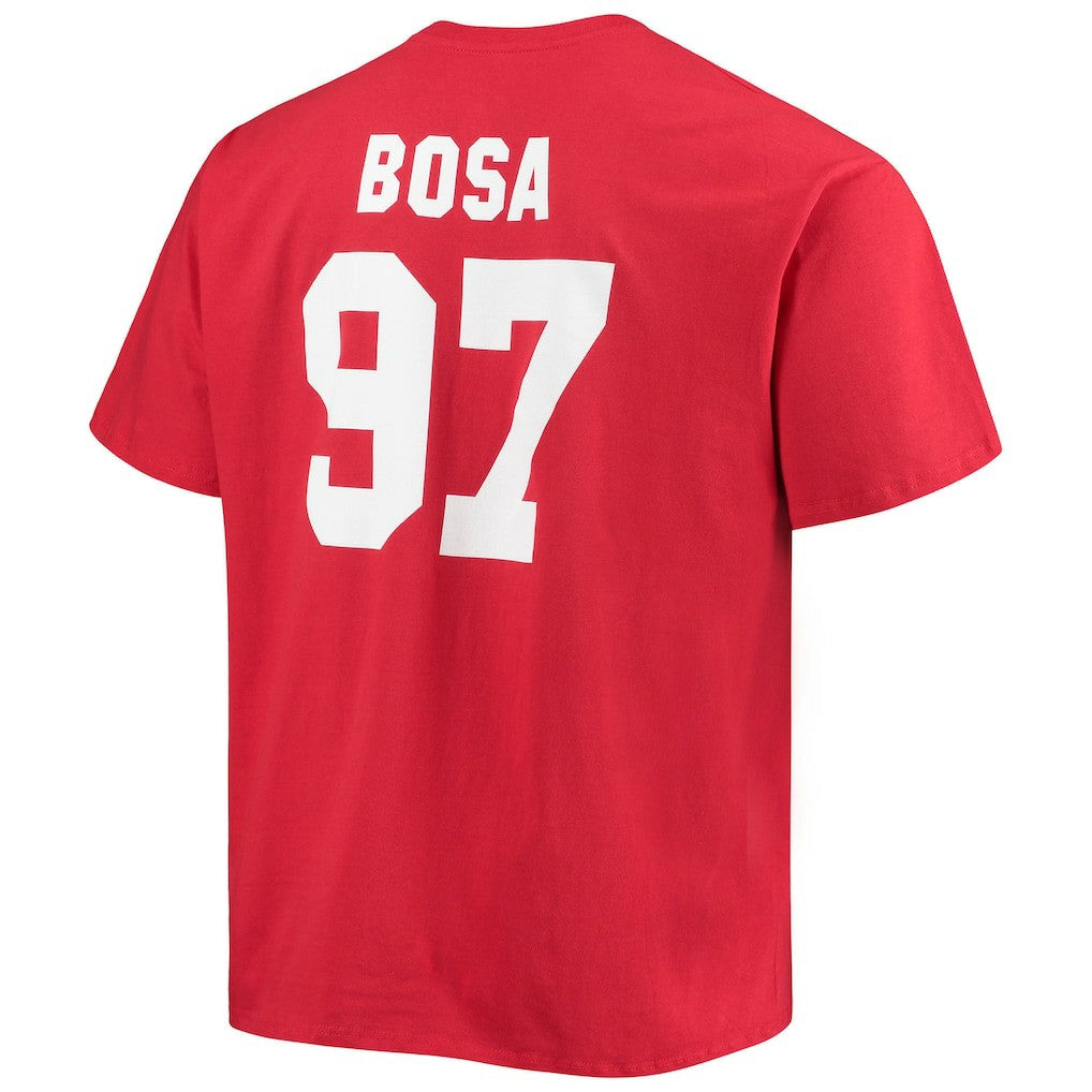 Fanatics Nick Bosa San Francisco 49ers Big & Tall Player Name & Number T-Shirt Scarlet