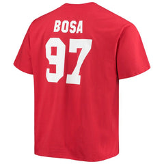 Fanatics Nick Bosa San Francisco 49ers Big & Tall Player Name & Number T-Shirt Scarlet