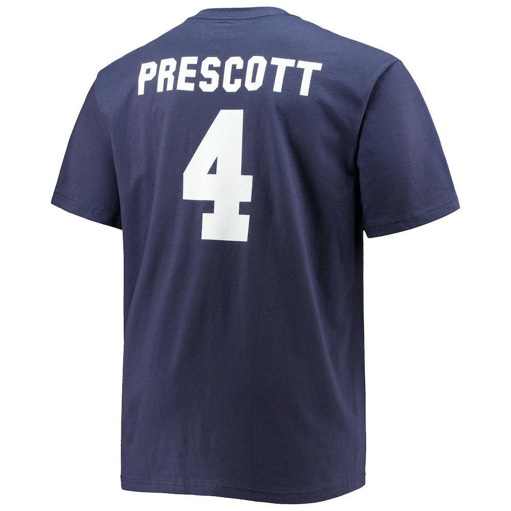 Fanatics Dak Prescott Dallas Cowboys Big & Tall Player Name & Number T-Shirt Navy