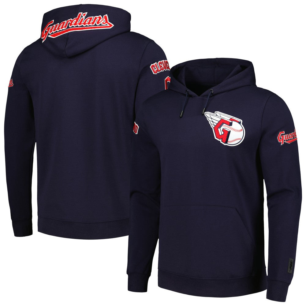 Cleveland Guardians Pro Standard Team Logo Pullover Hoodie - Navy - MLB Lifestyle