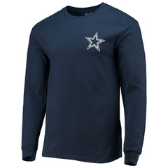 Fanatics Dallas Cowboys #1 Dad Long Sleeve T-Shirt Navy
