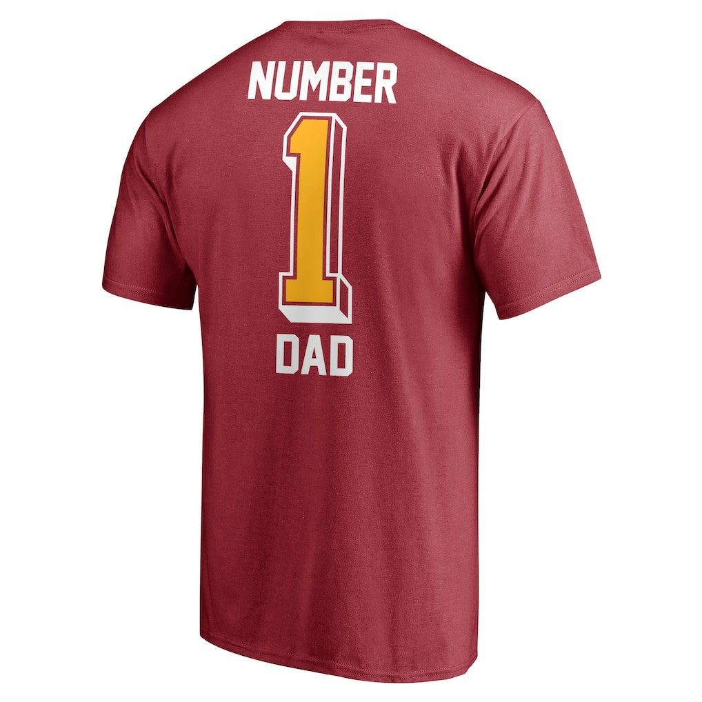 Fanatics Arizona Cardinals #1 Dad T-Shirt Cardinal