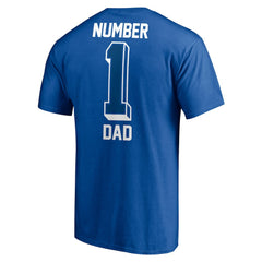 Fanatics Indianapolis Colts #1 Dad T-Shirt Royal