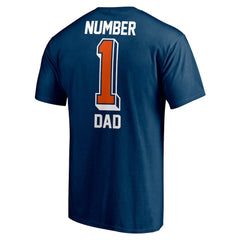 Fanatics Chicago Bears #1 Dad T-Shirt Navy