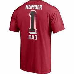 Fanatics Tampa Bay Buccaneers #1 Dad T-Shirt Red