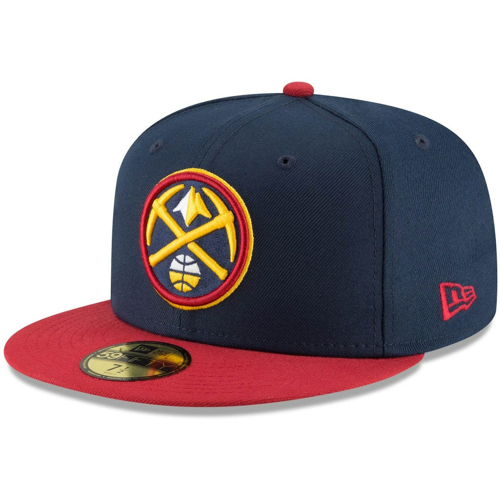 Denver Nuggets 2-Tone 59FIFTY Fitted Hat for sale Navy/Red | New Era outlet