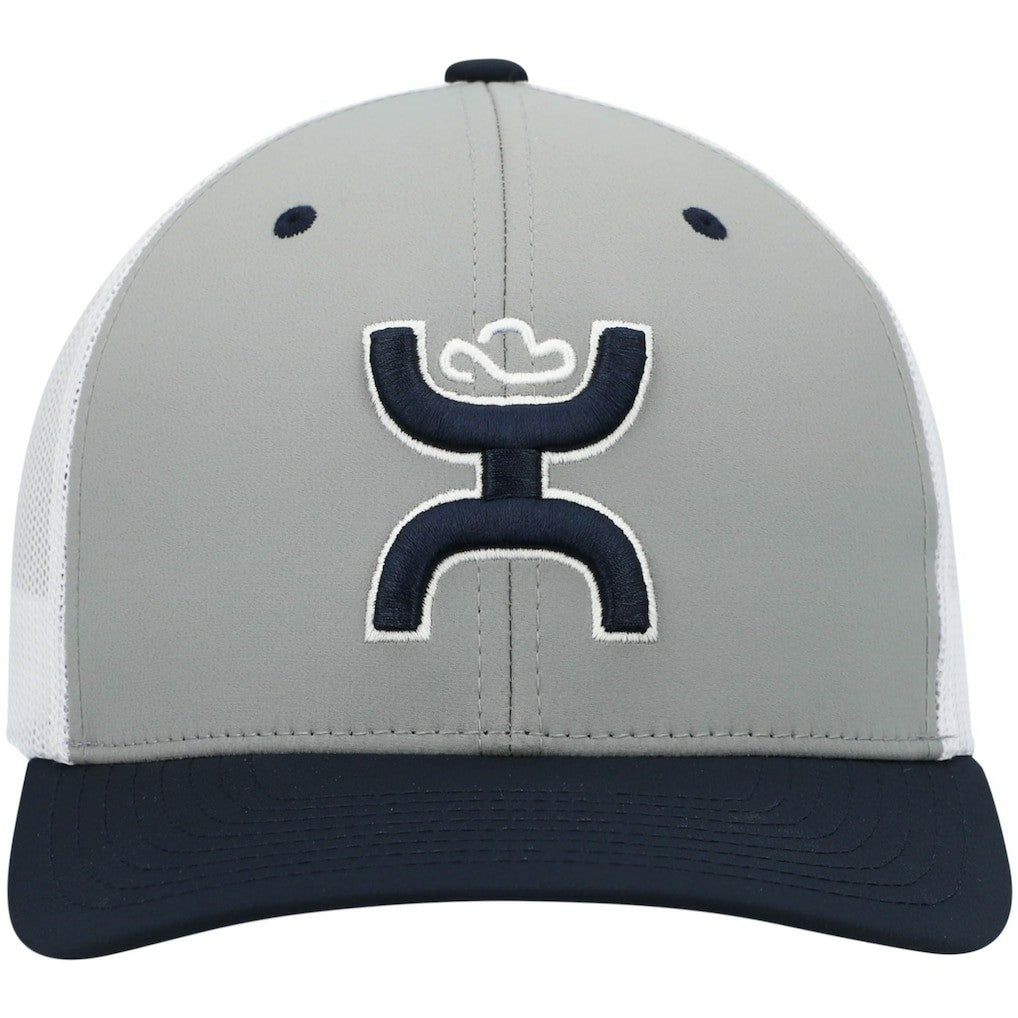 Dallas Cowboys HOOey Tri-Color H Trucker Snapback Hat Gray/Navy