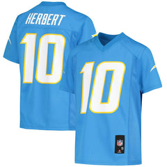 Justin Herbert Los Angeles Chargers Youth Replica Player Jersey Powder Blue