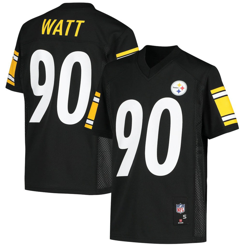 T.J. Watt Pittsburgh Steelers Youth Replica Player Jersey Black