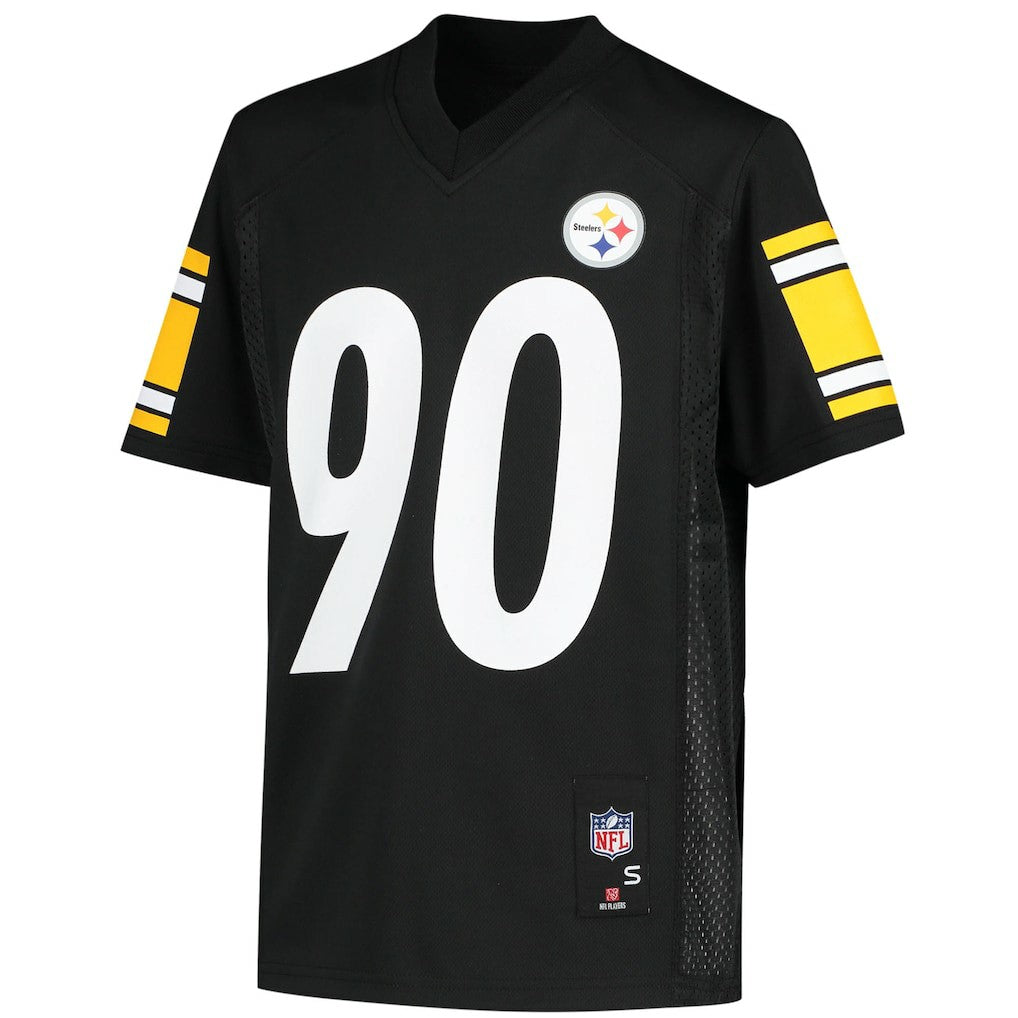 T.J. Watt Pittsburgh Steelers Youth Replica Player Jersey Black