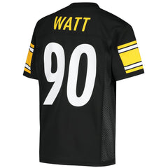 T.J. Watt Pittsburgh Steelers Youth Replica Player Jersey Black