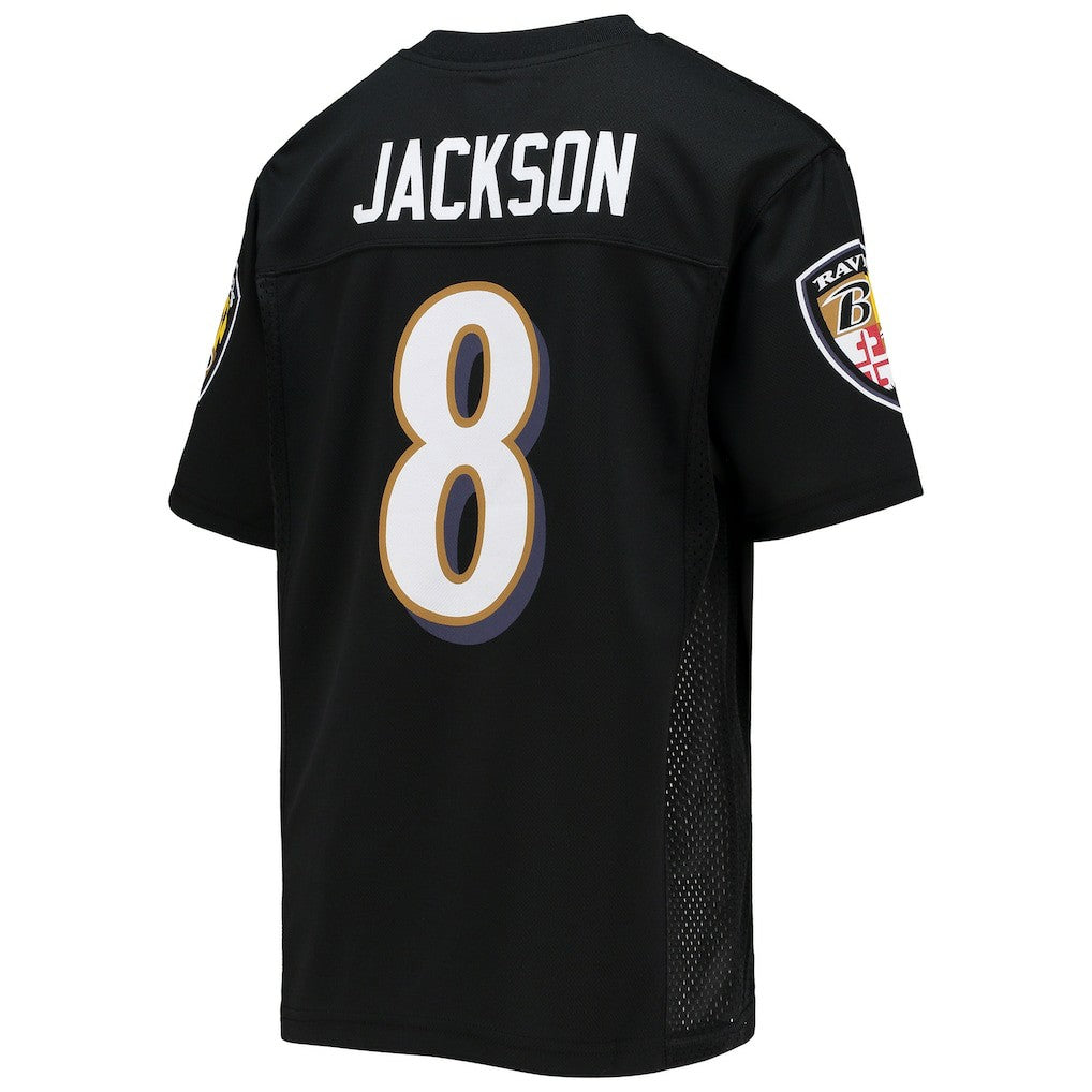 Lamar Jackson Baltimore Ravens Youth Replica Player Jersey Black