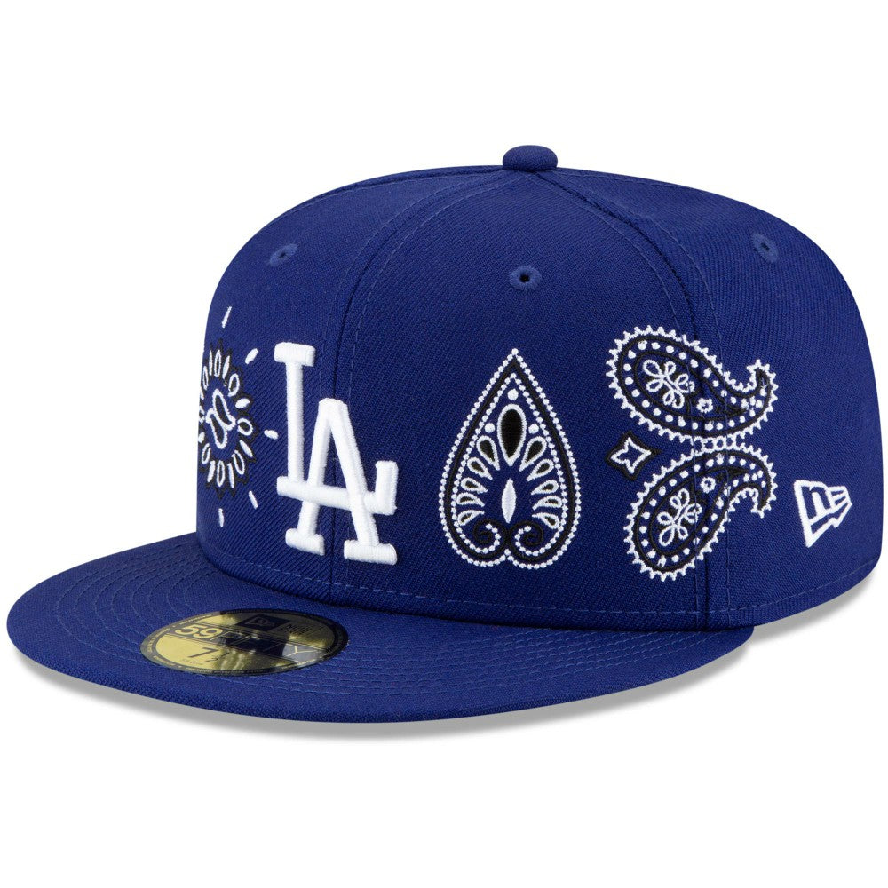 Los Angeles Dodgers New Era Paisley Elements 59FIFTY Fitted Hat - Royal - New Era Sale