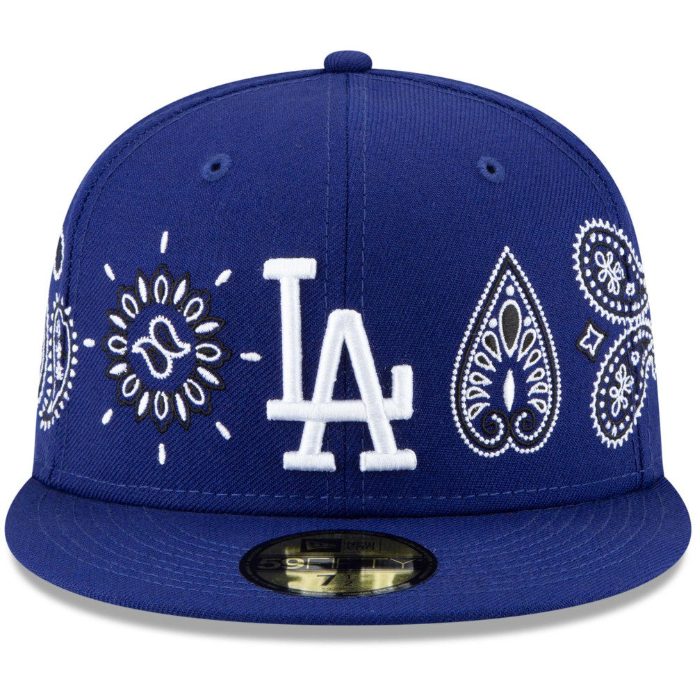 Los Angeles Dodgers New Era Paisley Elements 59FIFTY Fitted Hat - Royal - New Era Sale