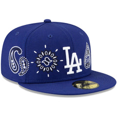 Los Angeles Dodgers New Era Paisley Elements 59FIFTY Fitted Hat - Royal - New Era Sale