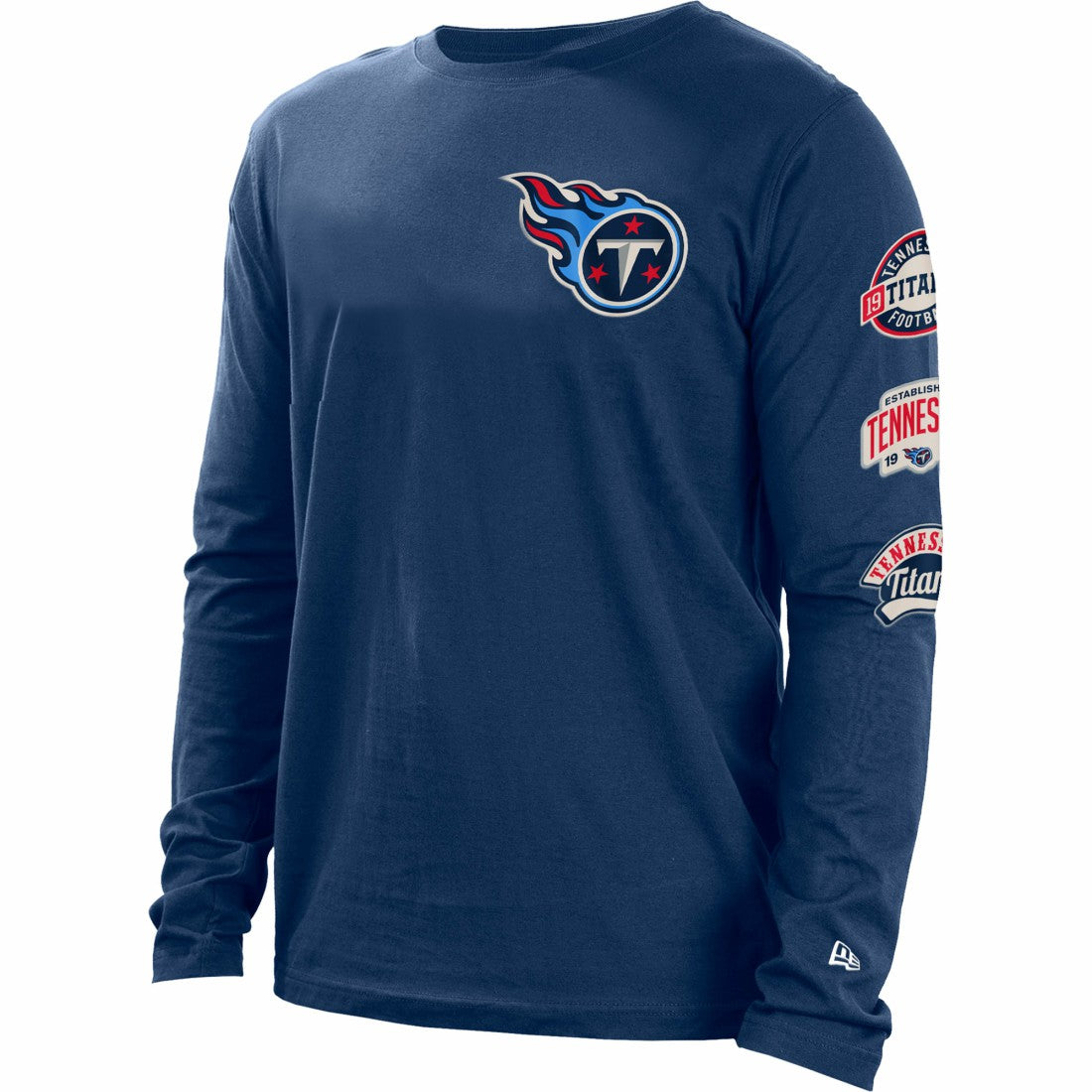 Tennessee Titans New Era Hype 2-Hit Long Sleeve T-Shirt Navy