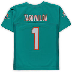 Tua Tagovailoa Miami Dolphins Preschool Replica Player Jersey Aqua
