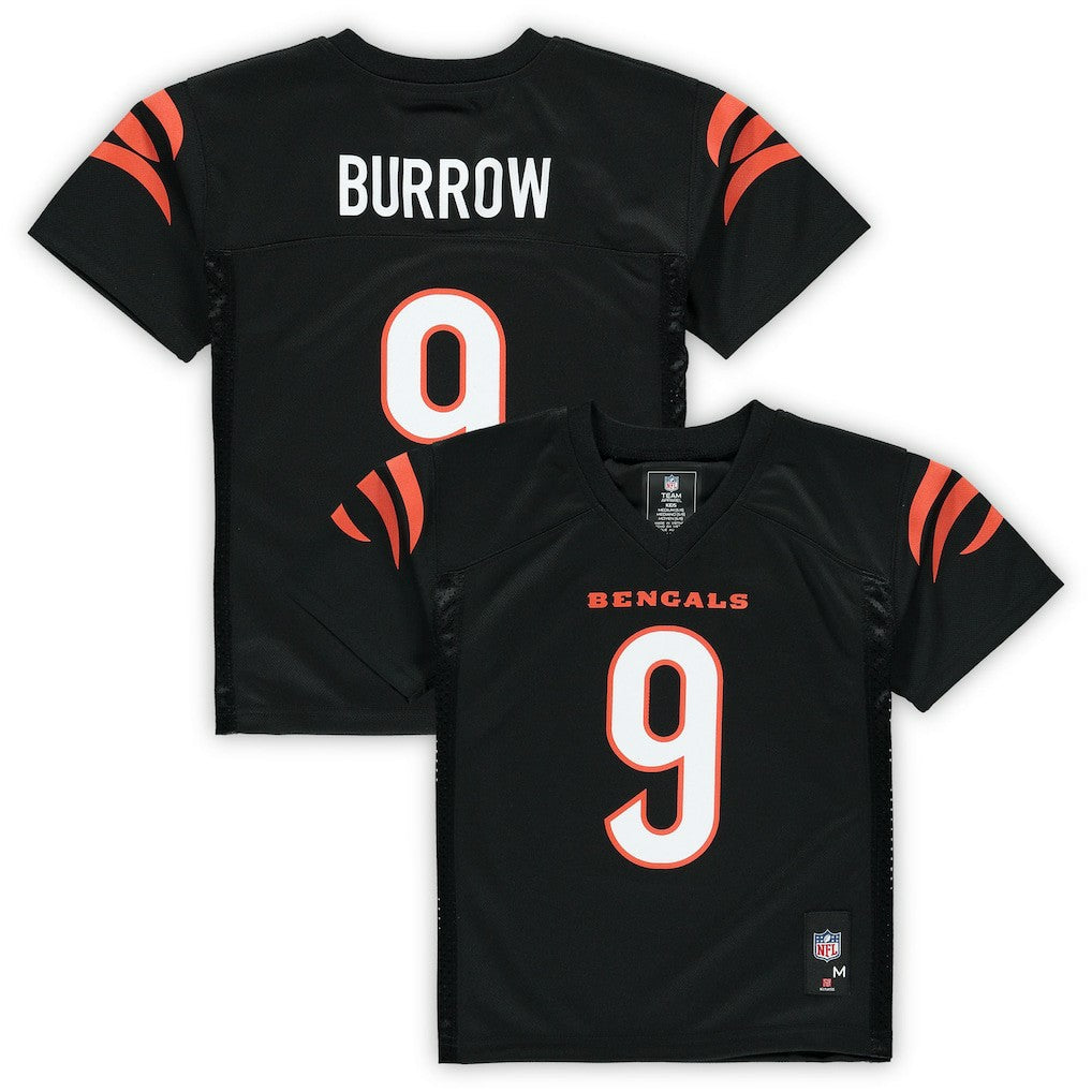 Joe Burrow Cincinnati Bengals Preschool Replica Player Jersey Black
