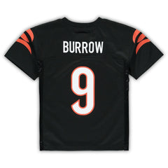 Joe Burrow Cincinnati Bengals Preschool Replica Player Jersey Black