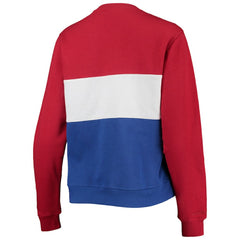 Chicago Cubs Mitchell & Ness Women's Color Block 2.0 Pullover Sweatshirt - Royal - Mitchell & Ness Sale