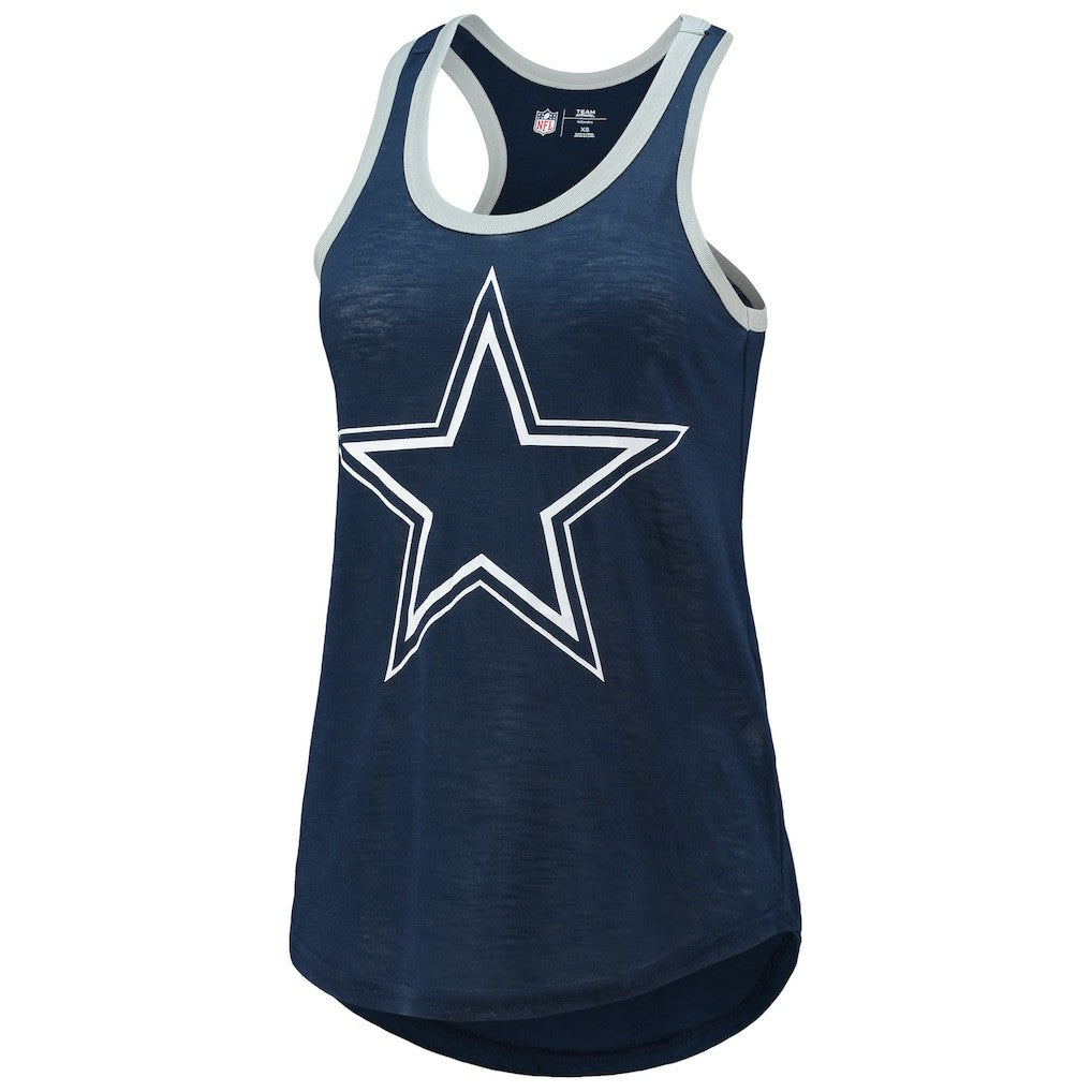 Dallas Cowboys G-III 4Her by Carl Banks Women's Tater Burnout Tank Top Navy
