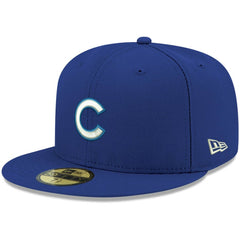 Chicago Cubs New Era White Logo 59FIFTY Fitted Hat - Royal - New Era on Sale