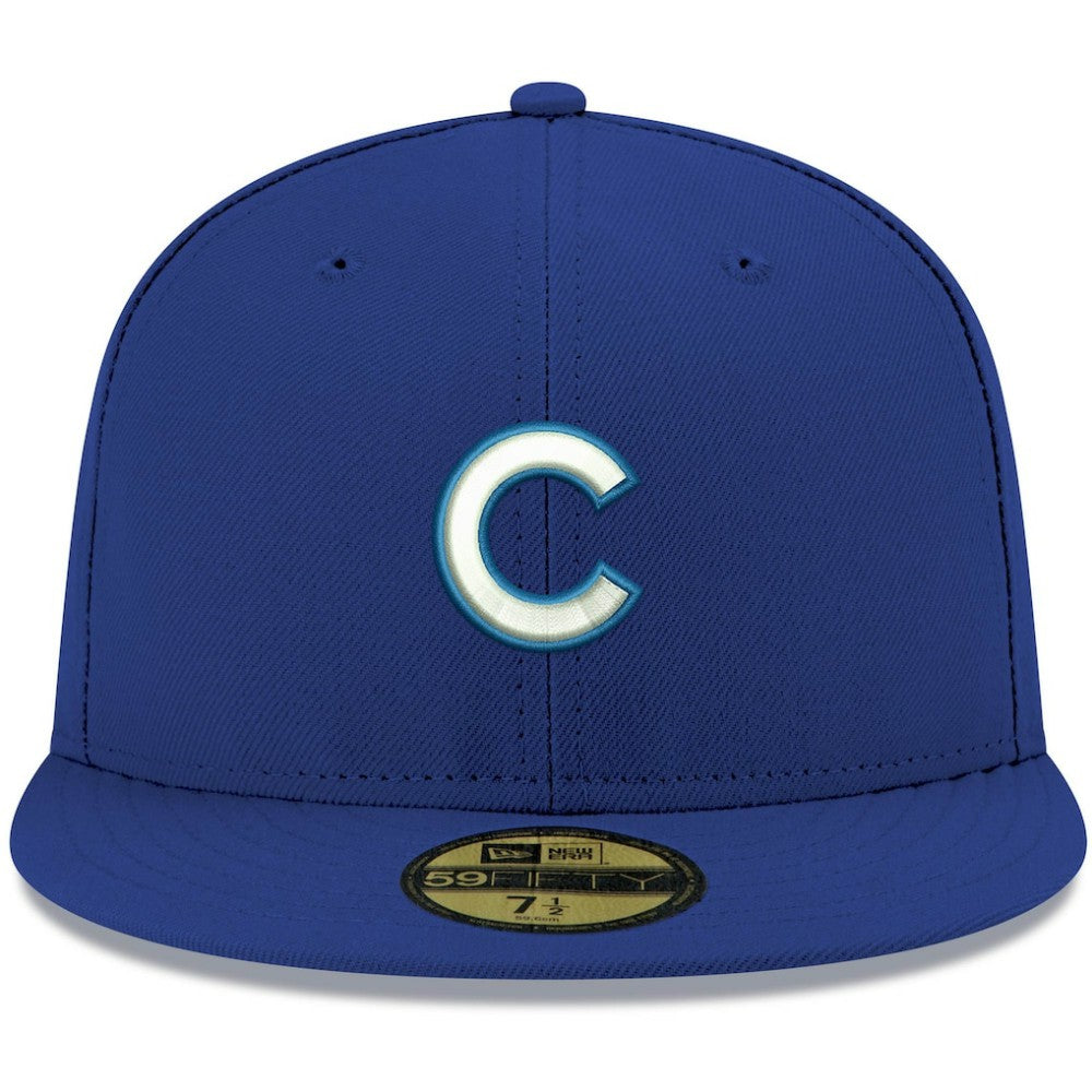 Chicago Cubs New Era White Logo 59FIFTY Fitted Hat - Royal - New Era on Sale